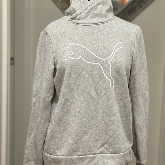 Puma High Neck Pullover Sweater/ Fleece Cotton Blend - Picture 6 of 14